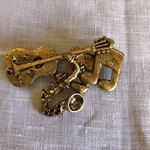 Brooch. Vintage musical Brooch